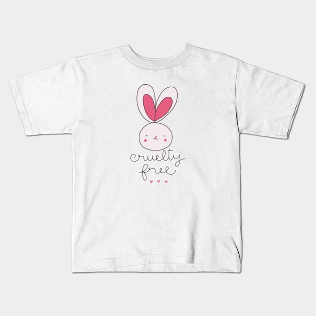 cruelty free logo Kids T-Shirt by violinoviola